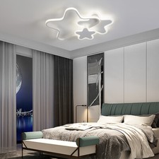Acrylic Star Ceiling Light LED Ceiling Fixture Dimmable+Remote Kids Room Decor