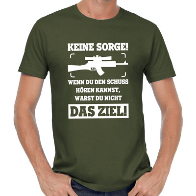 KEINE SORGE / SNIPER Shooter Gamer Gaming Zocker WASD Soldat Army Lustig T-Shirt