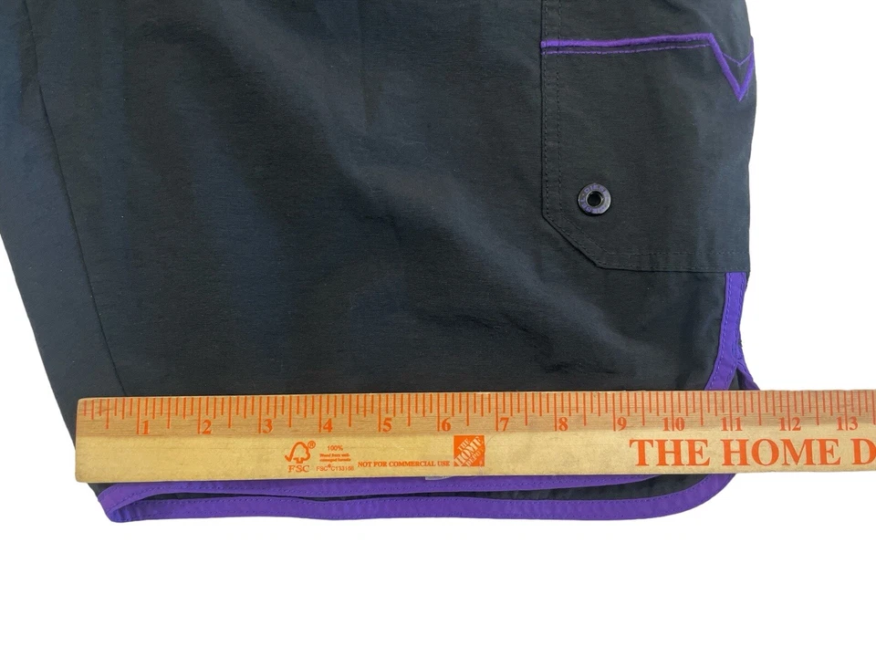 Diesel Beachwear Bañador Hombre Talla XL Forrado Pantalones Cortos Negro/Púrpura Foto 4 de 4