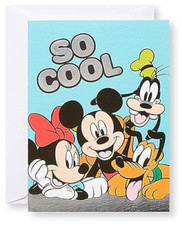 Birthday Card with Envelope Disney Mickey Minnie Pluto Goofy American Greetings