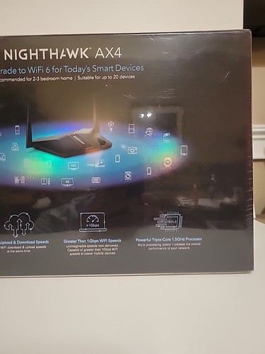 NETGEAR Nighthawk RAX38 Ax4 4-Stream Wi-fi Router - Black New Sealed - Picture 10 of 11