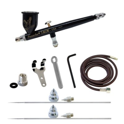 Paasche Talon Cerakote Airbrush 0,25 - 0,38 - 0,66 mm BLACK/BLACK (CTG3AS-BB)