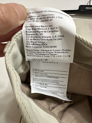 NWT $248 Hugo Boss Men's T-Borden Tailored Beige Casual Pants Khaki Size 28R - Picture 8 of 12