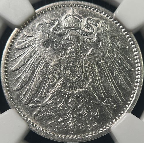 GERMANY. 1910, Mark, Silver, J - NGC aUNC - Hamburg - Picture 4 of 8