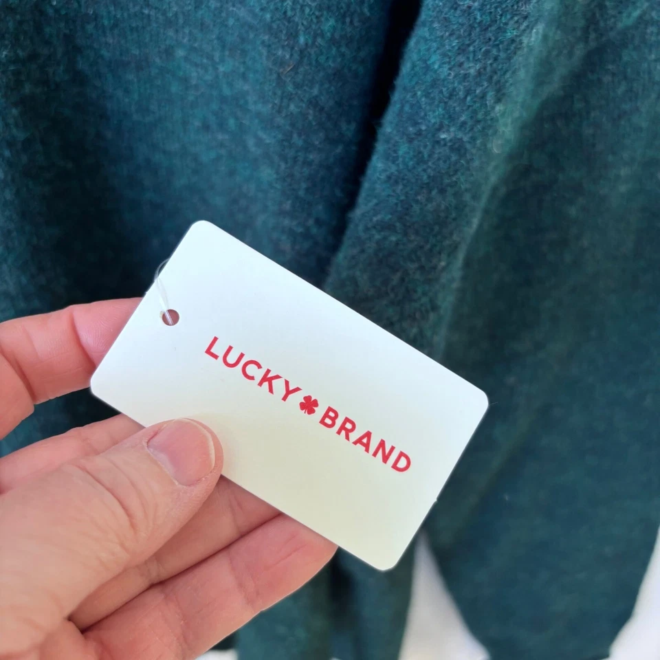 Suéter Pullover Tejido Suave Cómodo Verde Para Mujer Lucky Brand Grande - Nuevo con Etiquetas $90 Foto 3 de 4