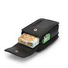 Leatherboss Cigarette Case Lighter holder With Attached All Around Zipper Wallet