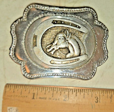 Horse Foal Belt Buckle Western Cowboy Cowgirl Equestrian Vtg 80s Siskiyou.MMR386