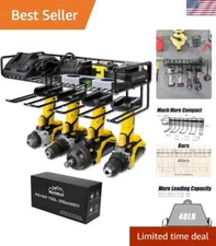 SIMULAR   Multi-Use Power Tool Storage Rack - 3.95" Slot Spacing