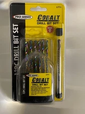 KR Tools 61914 Pro Series 13 Pieces Cobalt Drill Bit Set - Plastic Bubble Case