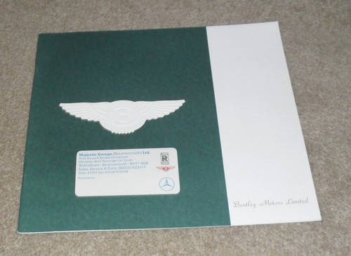 Bentley Range Brochure 1992 - Eight Mulsanne S Turbo R Continental - UK Market - Picture 5 of 5