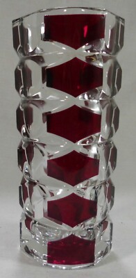 Dekorative Vase  burgunderfarben/durchsichtig Höhe 17 cm - Luminarc - Durand