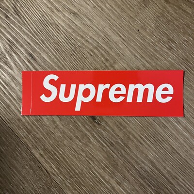 Supreme - Classic OG Box Logo Sticker - 100% Authentic - Red