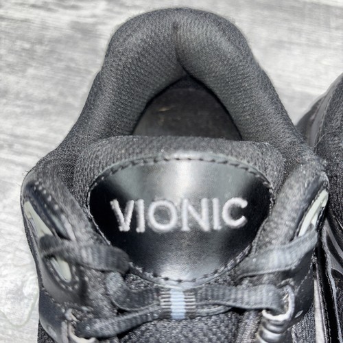 Vionic 23 Walk Walking Shoes Sneakers Womens Size 8 Black Leather Ortho - Picture 10 of 11