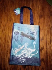 Trader Joe's Recycled Ocean  Reusable Shopping Bag limited Edition Free shipping