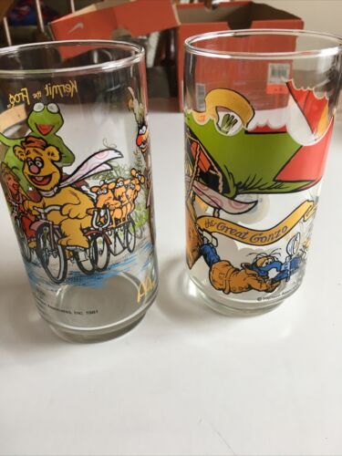 1981 The Great Muppet Caper Set Of 3 Glasses - Picture 3 of 8