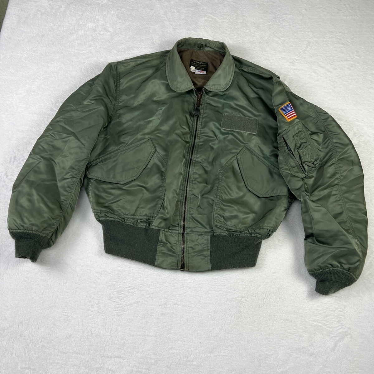 Avirex Vintage Aviator Men's Size XL Jacket Nylon Green USA Avirex Vintage Aviator Men's Size XL Jacket Nylon Green USA