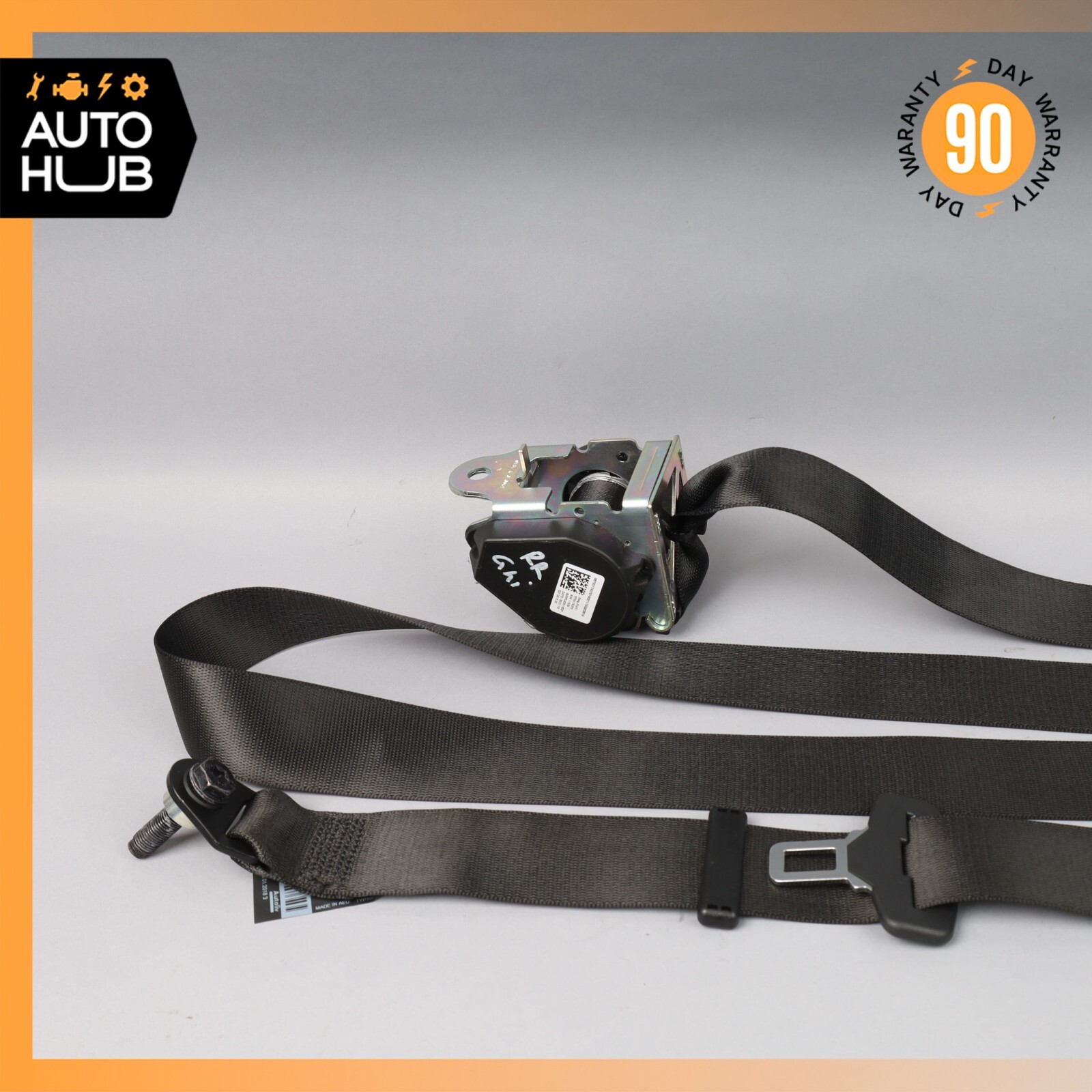 14-22 Maserati Ghibli SQ4 M157 Rear Left or Right Side Seat Belt Black OEM 41k