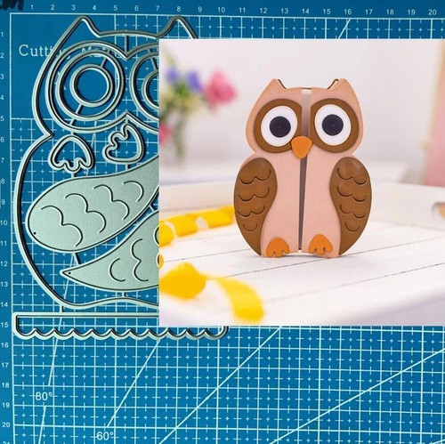 Eulen Stanzformen Aus Metall – DIY Schablonen Für Scrapbooking & Karten, 13,7x8,7 Cm