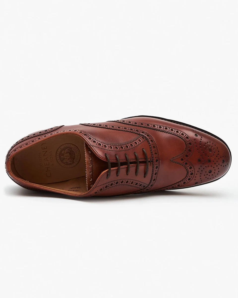Cheaney Arthur III Oxford Brogue Dark Leaf Burnished Calf