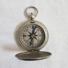 Vintage Wittnauer US Engraved WW2 Pocket Compass Military Instrument WWII Nickel