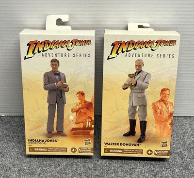 Professor Indiana Jones & Walter Donovan Adventure Series Action Figure Lot