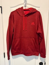 Adidas Women's Climawarm Hoodie Pullover Size XL Red