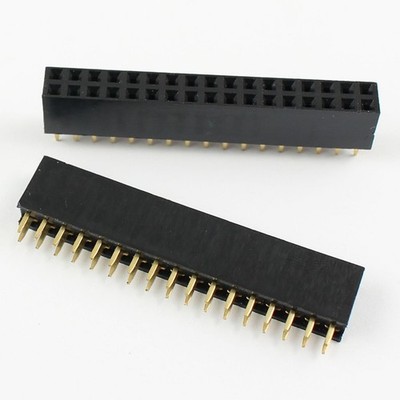 5Pcs 2.54mm Pitch 2x17 Pin 34 Pin Female Double Row Straight Pin Header Strip
