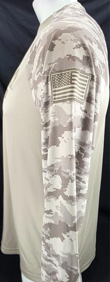 NUEVA Camisa Nebraska Cornhuskers Coliseo OHT Bronceada Camuflada LS Cuello Redondo Para Hombre L Foto 2 de 4