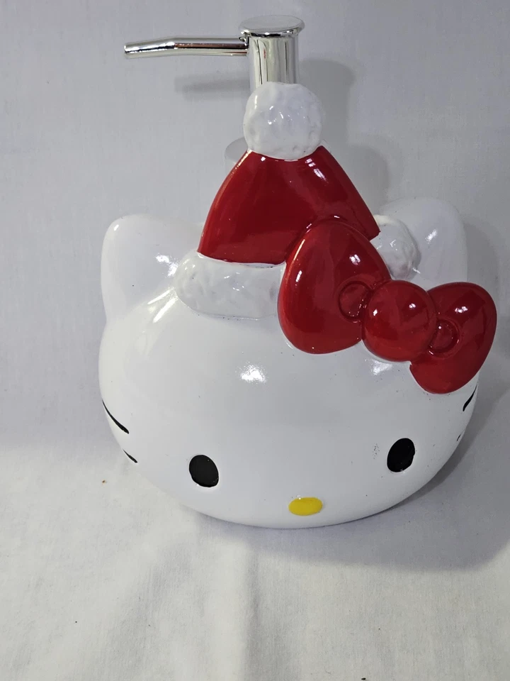 NEW  Hello Kitty with Red Santa Hat Christmas Soap Lotion Pump Dispenser - Image 2 of 4