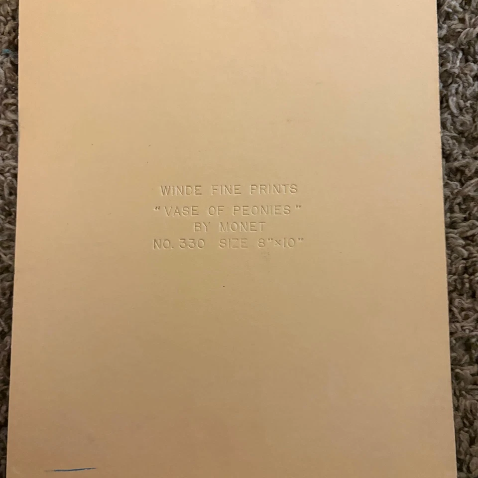 Jarrón de peonías Edouard Manet en pedestal pequeño impresión artística Foto 3 de 4