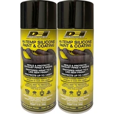 Design Engineering DEI High Temp Paint 10301 2pk; Hi-Temp 12oz Black Silicone