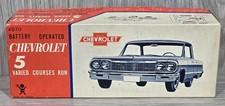 Bandai 1964 Chevrolet Impala Vintage Tin Toy Car Battery Operated Japan w/ Box