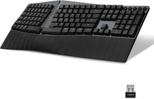 Perixx PERIBOARD-735BL Wireless Ergonomic Mechanical Keyboard - Low-Profile Blue