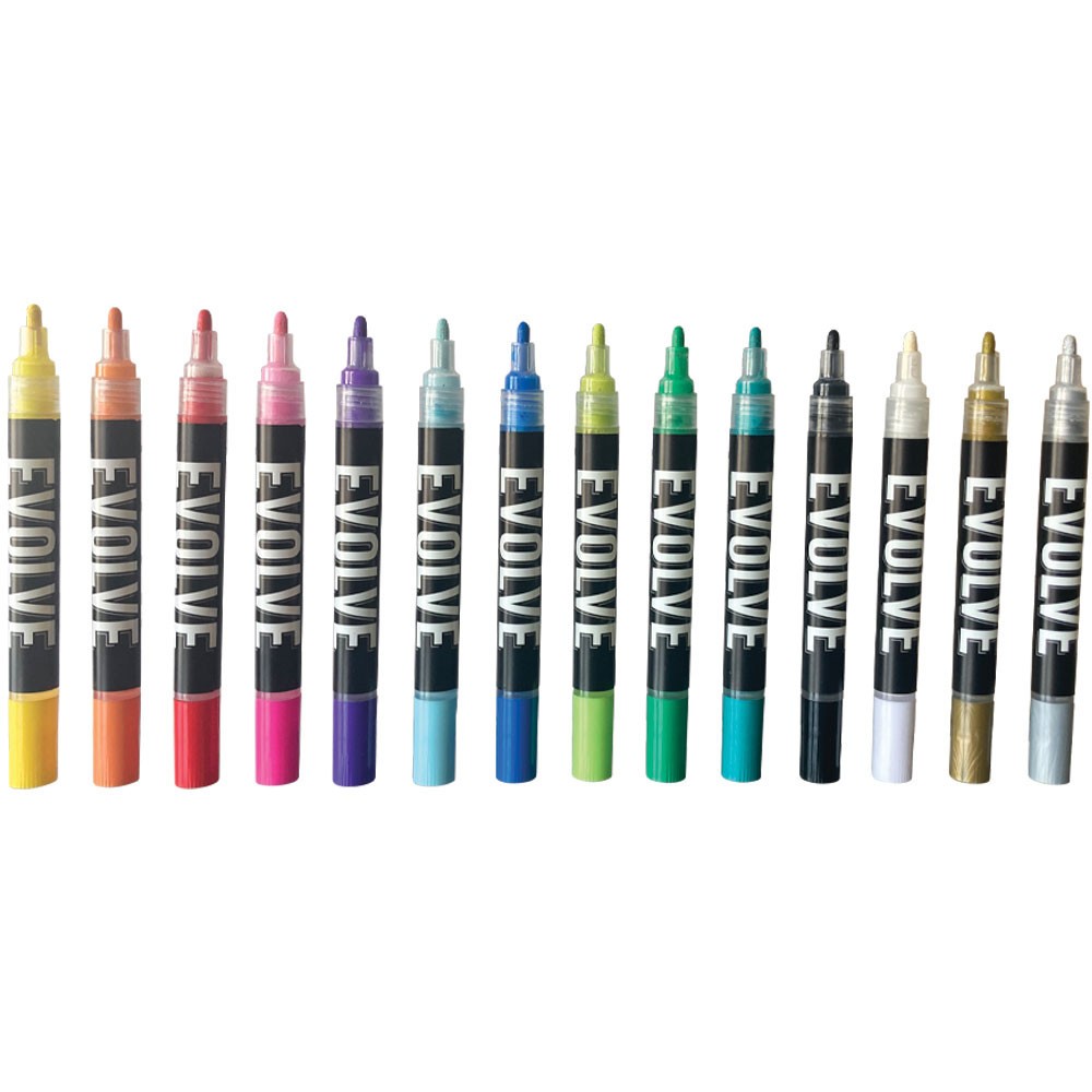 EVOLVE E19 Water Based Paint Marker Set of 14