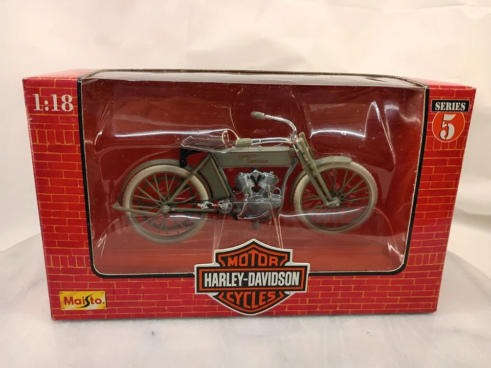 Harley Davidson Maisto 1909 Twin 5D V-Twin 1:18 Die Cast Series 5 #31360 Foto 2 de 4
