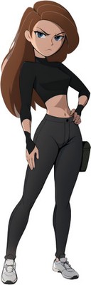 Kim Possible Character Vinyl Car Decal Sticker 7'' Weatherproof