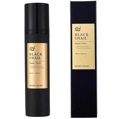 HOLIKA HOLIKA BLACK SNAIL Repair Emulsion & Toner  Korean skincare 100ml/3.38oz