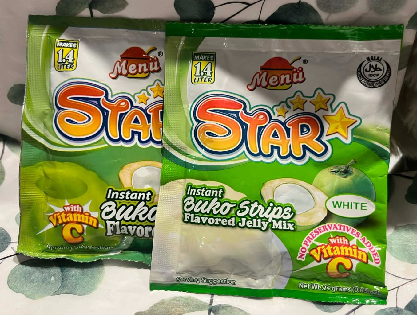 Star Buko Strips Powder Jelly Mix Flavoured 24g x 2 Sachets