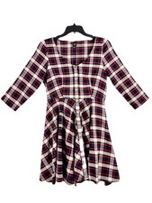 Windsor DresFit & Flare Cotton Flannel Plaid Button Up  Women’s Size Small