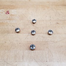 Lot Of 5 - SMC KQB2H06-G03 Fitting, Nickel Plated Brass - USED