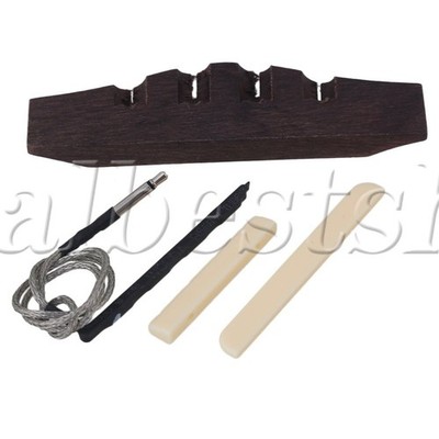 Ukulele Bridge & Piezo Bridge & Saddle Nut for Ukulele Guitar and E-acoustic