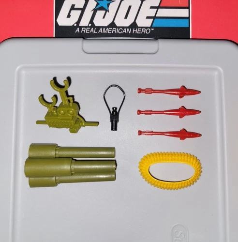 GI Joe Backblast 1989 Weapons Accessories Lot Original 80's Hasbro Unbroken