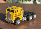 Vintage 1980's Stomper 4x4 Freightliner Cabover Semi Yellow Runs Schaper Mfg