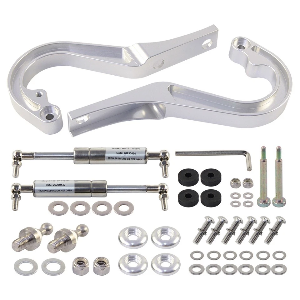 Left+Right Billet Aluminum Hood Hinge Kit For 1967-1969 Chevrolet Camaro Trunk Foto 2 de 4