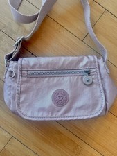 Mini borsa a tracolla Kipling Sabian rosa metallizzato