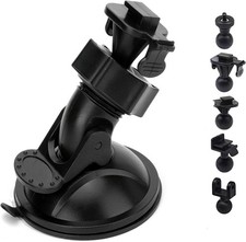 S10 Suction Cup Dash Cam Mount Holder w/ 6 Joints 270 Adjustable Black