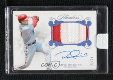 2018 Flawless Rookie 21/25 Rhys Hoskins (Batting; Knee Bent) Patch Auto 03hd