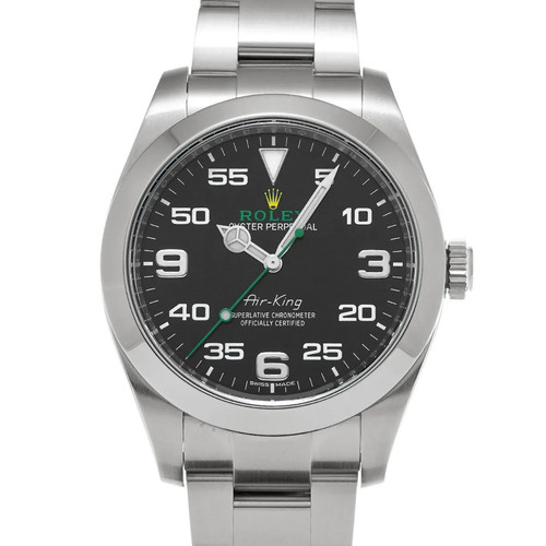 Rolex Air-King 116900 40mm Stainless Steel Black Wristwatch #W...