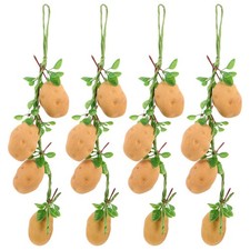  4 Pcs Artificial Vegetables String Food Fake Realistic Potato Model