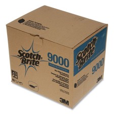 Scotch-Brite 34738 4 x 5.25 All-Purpose Scouring Pad 9000 - Blue 40/Carton New